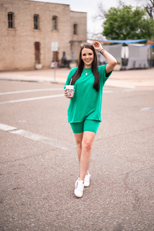 GIRL ON THE GO SET ||  KELLY GREEN