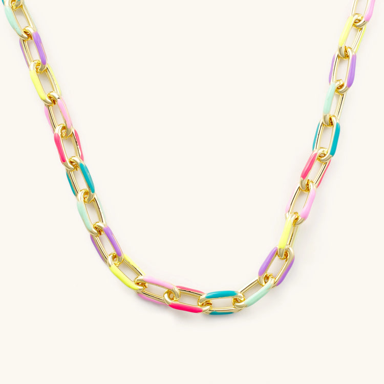 MULTICOLOR NECKLACE | 14K GOLD PLATED