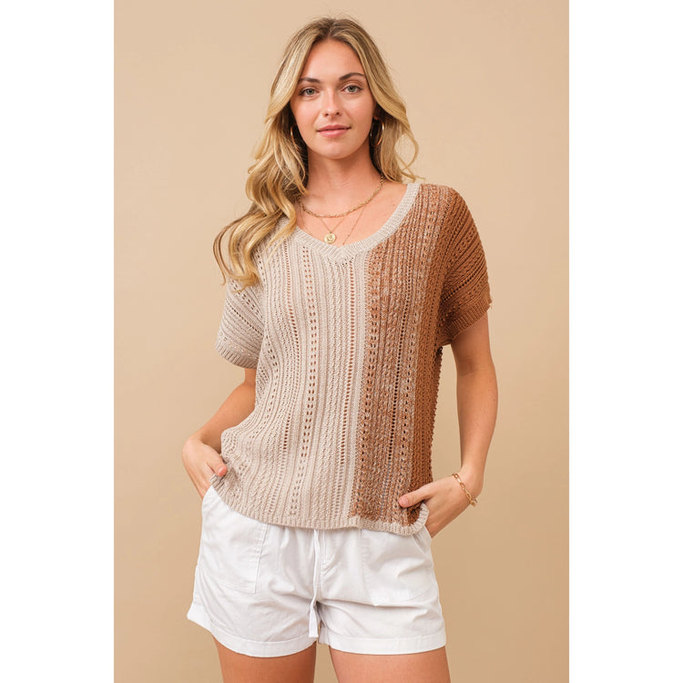 SHORELINES KNITTED TOP