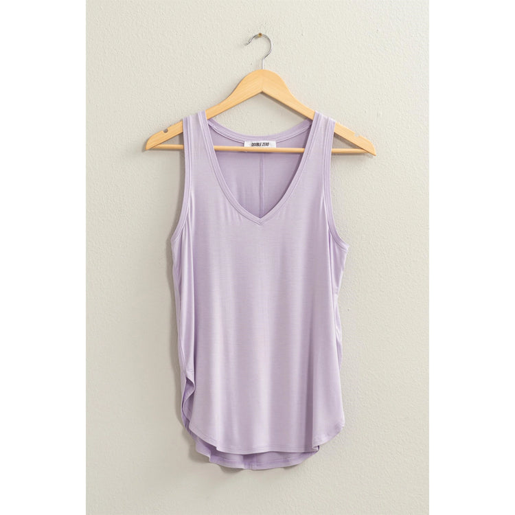 call me yours v-neck top || lavender