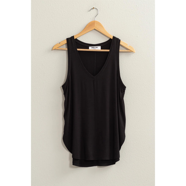 call me yours v-neck top || black