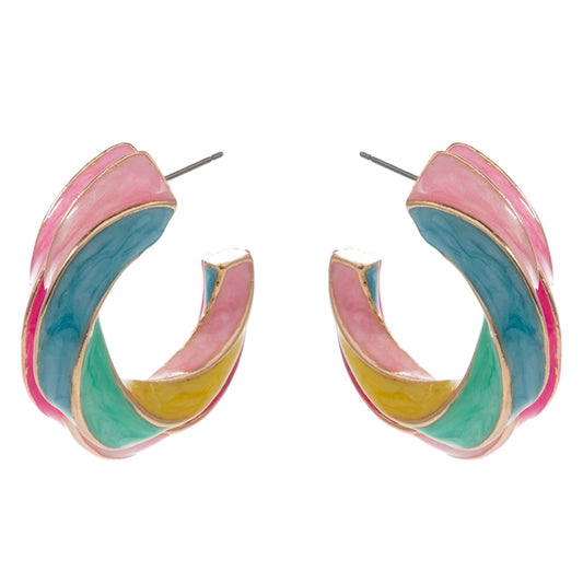 twisted round hoops
