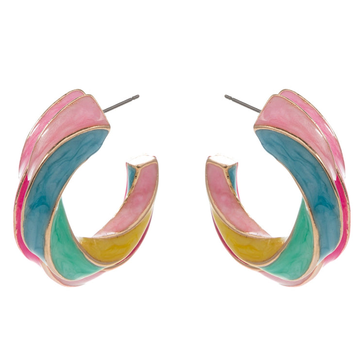 twisted round hoops