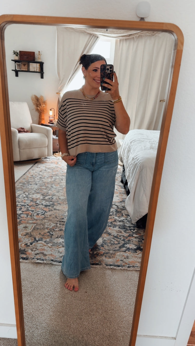 FALLING FOR YOU KNIT TOP