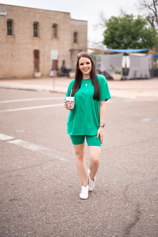GIRL ON THE GO SET ||  KELLY GREEN