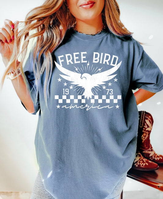 FREE BIRD AMERICA GRAPHIC TEE