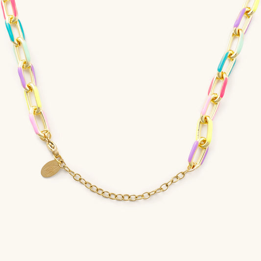 MULTICOLOR NECKLACE | 14K GOLD PLATED