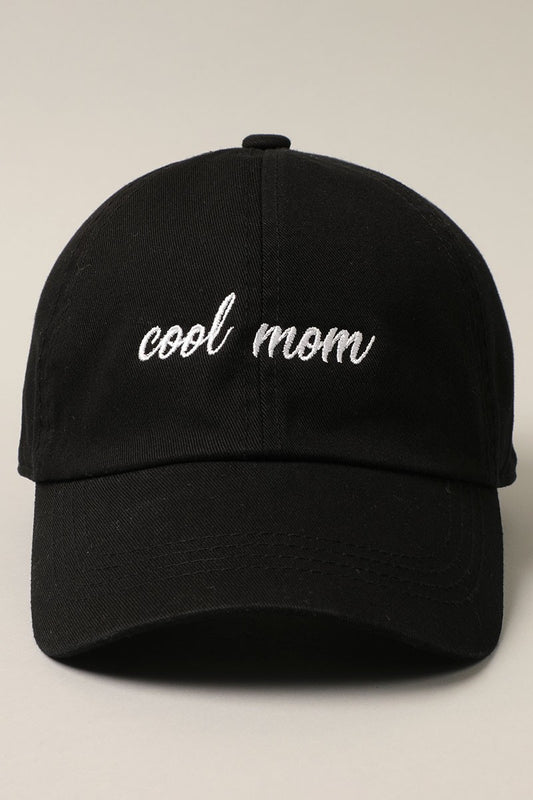 cool mom embroidered baseball cap