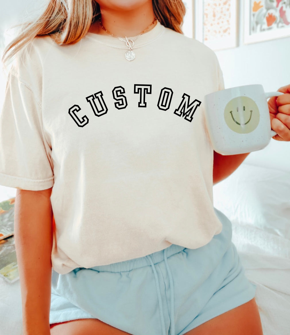 Ivory  Custom Comfort Color Tee – Grace Designs