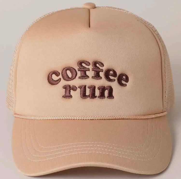 COFFEE RUN TRUCKER CAP