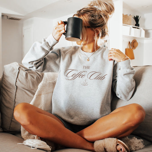 Coffee Club || ASH GRAY SWEATER