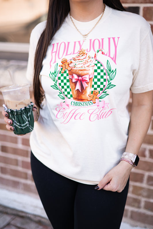 HOLLY JOLLY COFFEE CLUB TEE