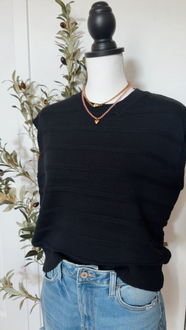MIDNIGHT KNITTED TOP