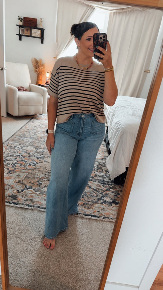 FALLING FOR YOU KNIT TOP