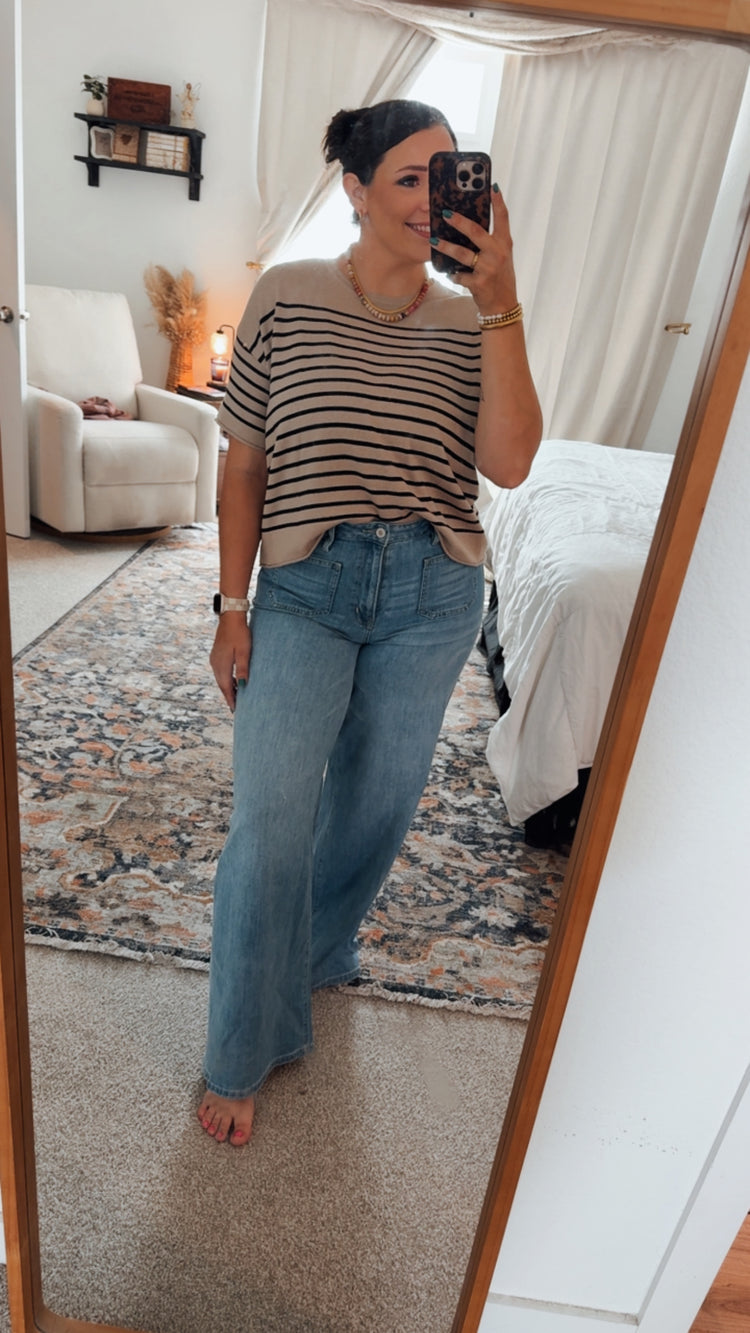 FALLING FOR YOU KNIT TOP