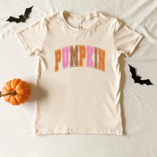 KIDS PUMPKIN BLOCK TEE