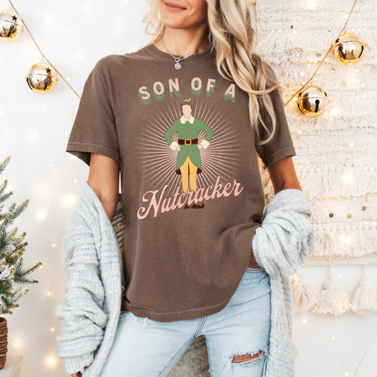 SON OF A NUTCRACKER TEE || ESPRESSO BROWN