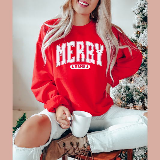 MERRY MAMA || RED SWEATER