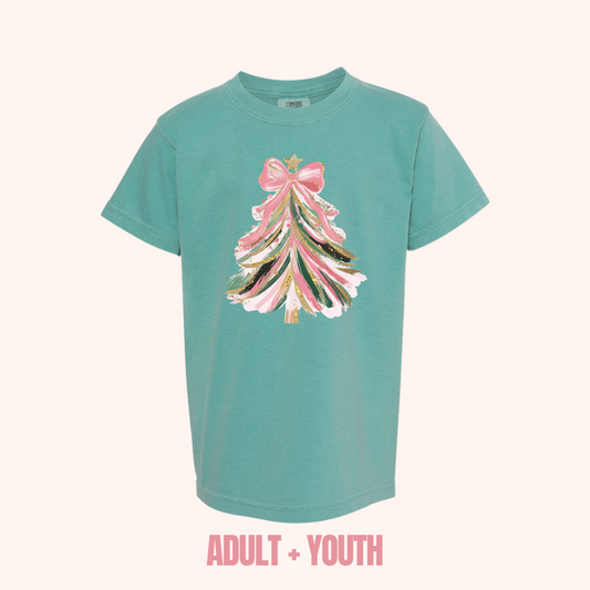 BRUSHED CHRISTMAS TREE TEE || ADULT + YOUTH