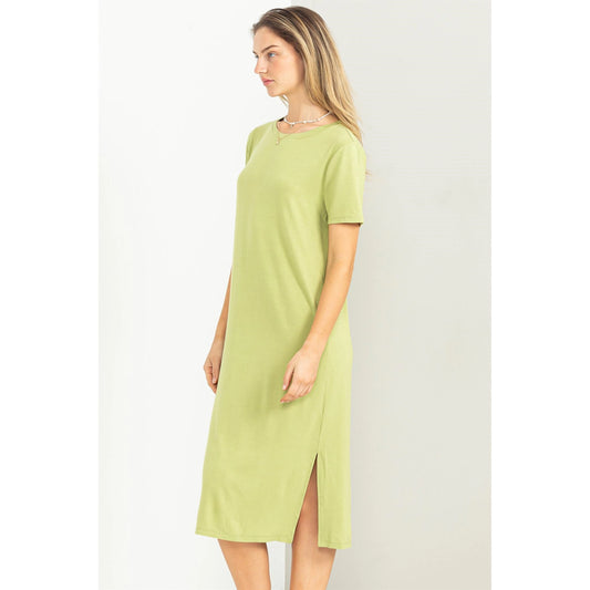 LIME MIDI DRESS